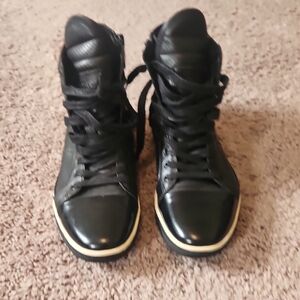 Kenneth Cole Black Lace-Up High-Tops